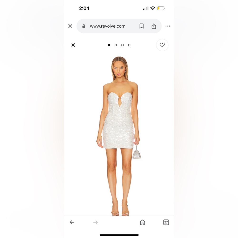 Sequin Bardot Dress